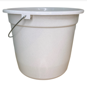 BALDE PLASTICO 7L BRANCO MARMORIZADO COR&LAR