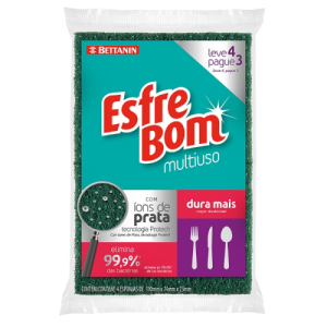 ESPONJA DUPLA FACE ESFREBOM BETTANIN C/4 REF.4544