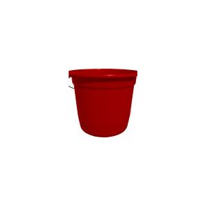 BALDE PLASTICO 7L VERMELHO COR&LAR