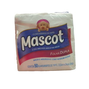 GUARDANAPO FOLHA DUPLA 22,5 X 24CM MASCOT