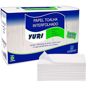 PAPEL TOALHA 2 DOBRAS YURI C/1250