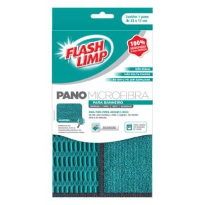 PANO MICROFIBRA BANHEIRO 23 X 17CM FLASHLIMP