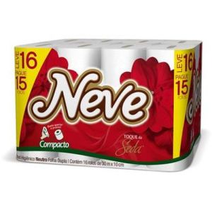 PAPEL HIGIENICO FOLHA DUPLA NEVE 30M C/16