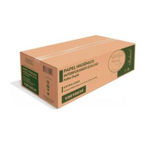 PAPEL HIGIENICO FOLHA DUPLA INTERFOLHADO INDAIAL C/8000