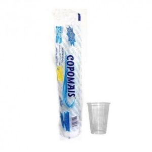COPO DESCARTAVEL TRANSPARENTE 200ML COPOMAIS C/100