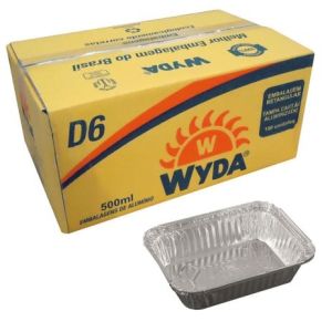 EMBALAGEM ALUMINIO 500ML WYDA C/100 REF.D6
