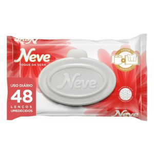 LENÇOS UMEDECIDOS 19,5 X 15,8 CM NEVE C/48