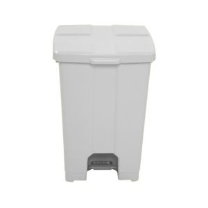 LIXEIRA PLASTICA C/ PEDAL BRANCA 30L JSN