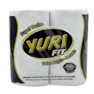 PAPEL TOALHA FD AERADO ROLO FIT YURI C/02