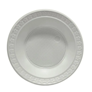 PRATO FUNDO DESCARTAVEL BRANCO 21CM KEROCOPO C/10
